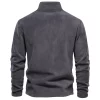 AIOPESON Brand Quality Thicken Warm Fleece Jacket for Men Zipper Neck Pullover Men’s Sweatshirt Soft Shell Mens Jacket