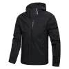 Men’s Waterproof Rain Jacket Lightweight Outer Hooded Outdoor Raincoat Hiking Windproof Jacket Climbing Outdoor Jackets