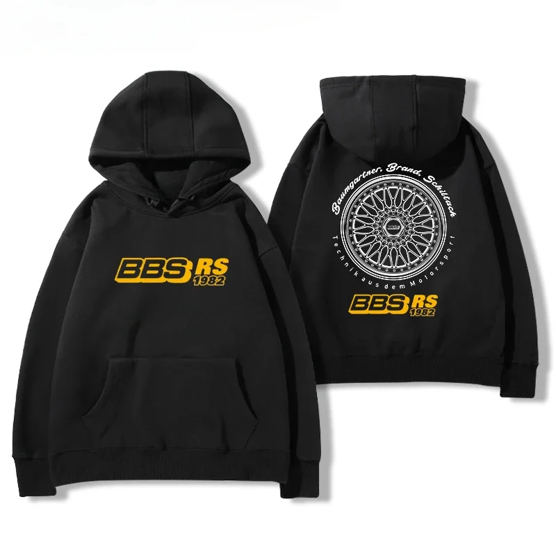 2024bbs Wheel Printed Hoodie Men's and Women's Car Modification Culture Four Seasons All Loose Casual Jacket Breathable Light